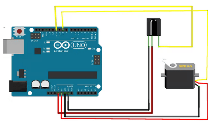 Arduino servo wiring
